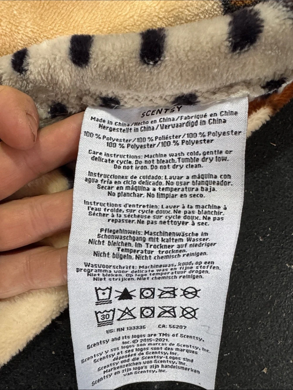 Scentsy Kids Plush Animal Blanket